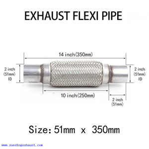 51 mm x 350 mm Reparo de tubo flexível de tubo flexível de escape
